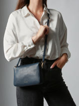 Sac Bandoulire Tradition Cuir Etrier Bleu tradition ETRA0143-vue-porte